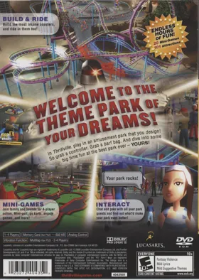 Thrillville box cover back